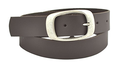 Wide belt made of genuine leather with a nickel-free buckle