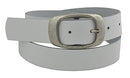 Wide belt made of genuine leather with a nickel-free buckle