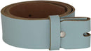 Women's and men's belt with screw for buckle made of genuine leather