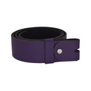 Women's and men's belt with screw for buckle made of genuine leather
