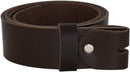 Women's and men's belt with screw for buckle made of genuine leather