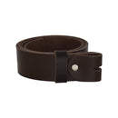 Women's and men's belt with screw for buckle made of genuine leather