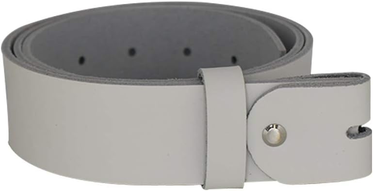 Women's and men's belt with screw for buckle made of genuine leather