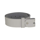 Women's and men's belt with screw for buckle made of genuine leather