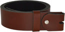 Women's and men's belt with screw for buckle made of genuine leather