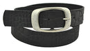 Wide belt made of genuine leather with a nickel-free buckle