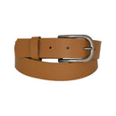 Nickel free old metal belt buckle, genuine leather belt