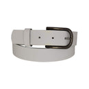Nickel free old metal belt buckle, genuine leather belt