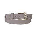 Women's and men's belt, antique silver, nickel-free genuine leather belt buckle