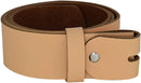 Women's and men's belt with screw for buckle made of genuine leather