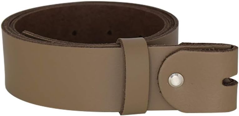 Women's and men's belt with screw for buckle made of genuine leather