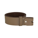 Women's and men's belt with screw for buckle made of genuine leather