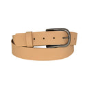 Nickel free old metal belt buckle, genuine leather belt