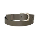 Antique silver nickel free genuine leather belt buckle