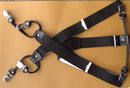 Dayneq suspenders, 6 strong clips, choice of color and length, 3.5 cm wide
