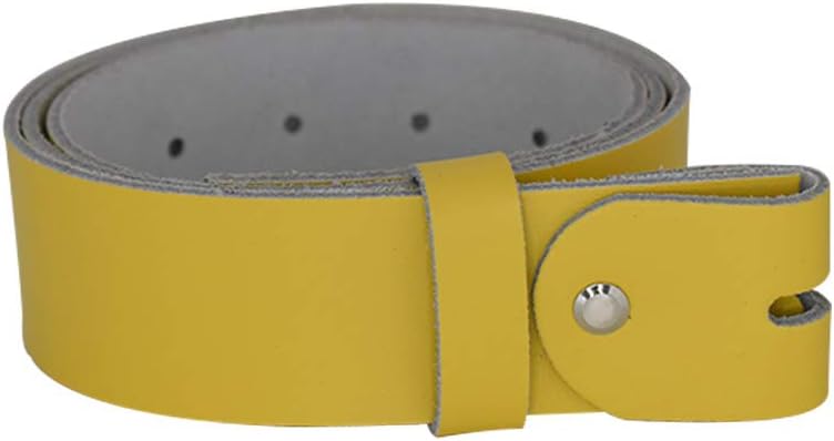 Women's and men's belt with screw for buckle made of genuine leather