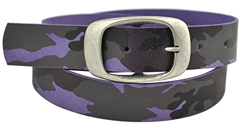 Wide belt made of genuine leather with a nickel-free buckle