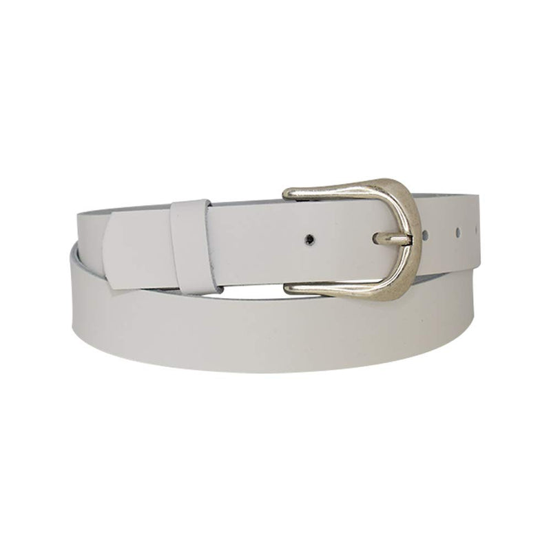 Women's and men's belt, antique silver, nickel-free genuine leather belt buckle