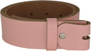 Women's and men's belt with screw for buckle made of genuine leather