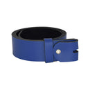 Women's and men's belt with screw for buckle made of genuine leather