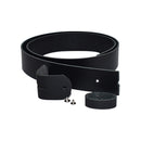 Women's and men's belt with screw for buckle made of genuine leather