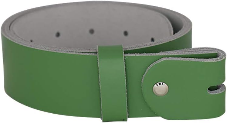 Women's and men's belt with screw for buckle made of genuine leather