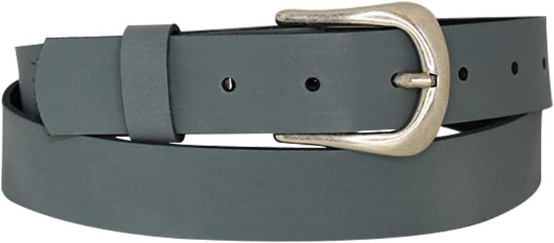 Antique silver nickel free genuine leather belt buckle