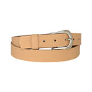 Women's and men's belt, antique silver, nickel-free genuine leather belt buckle