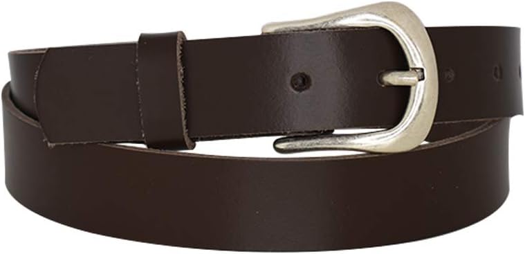 Antique silver nickel free genuine leather belt buckle