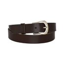 Women's and men's belt, antique silver, nickel-free genuine leather belt buckle