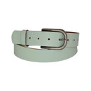 Nickel free old metal belt buckle, genuine leather belt