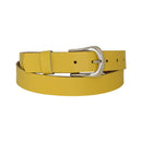 Women's and men's belt, antique silver, nickel-free genuine leather belt buckle