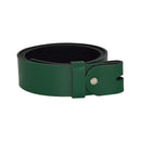 Women's and men's belt with screw for buckle made of genuine leather