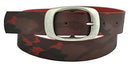 Wide belt made of genuine leather with a nickel-free buckle