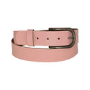 Nickel free old metal belt buckle, genuine leather belt