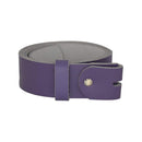 Women's and men's belt with screw for buckle made of genuine leather