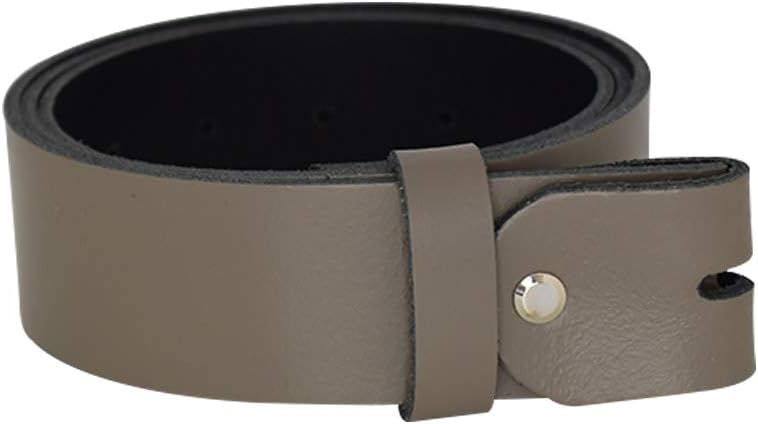 Women's and men's belt with screw for buckle made of genuine leather