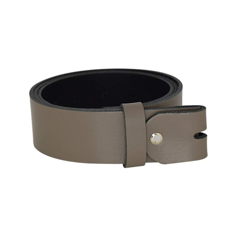 Women's and men's belt with screw for buckle made of genuine leather