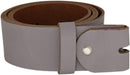 Women's and men's belt with screw for buckle made of genuine leather