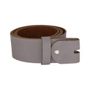 Women's and men's belt with screw for buckle made of genuine leather