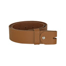 Women's and men's belt with screw for buckle made of genuine leather