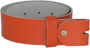 Women's and men's belt with screw for buckle made of genuine leather