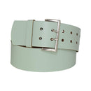 Antique silver nickel free genuine leather belt buckle