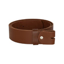Women's and men's belt with screw for buckle made of genuine leather