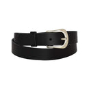 Women's and men's belt, antique silver, nickel-free genuine leather belt buckle