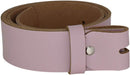 Women's and men's belt with screw for buckle made of genuine leather