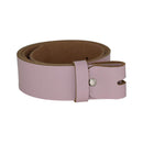 Women's and men's belt with screw for buckle made of genuine leather