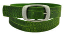 Wide belt made of genuine leather with a nickel-free buckle