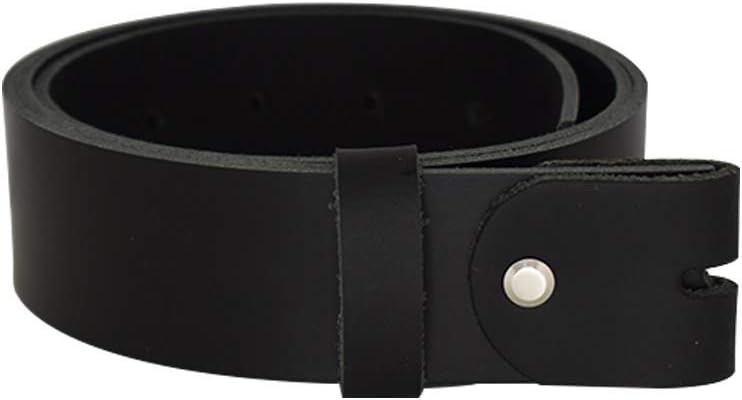 Women's and men's belt with screw for buckle made of genuine leather