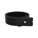Women's and men's belt with screw for buckle made of genuine leather